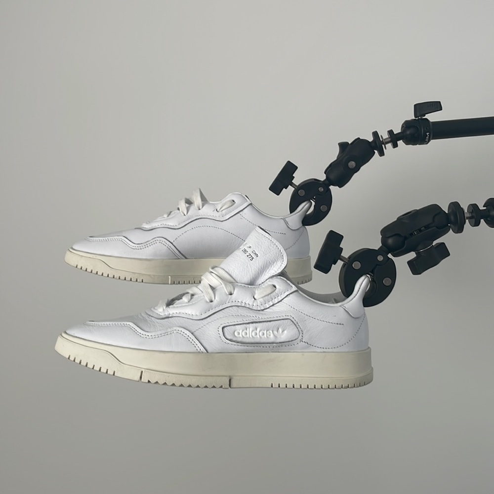 Adidas- white low tops